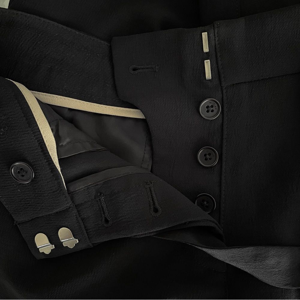 Aritzia Wilfred Allant Pant Black Cropped Dress Pants Office Size 2 High Rise - Picture 13 of 14